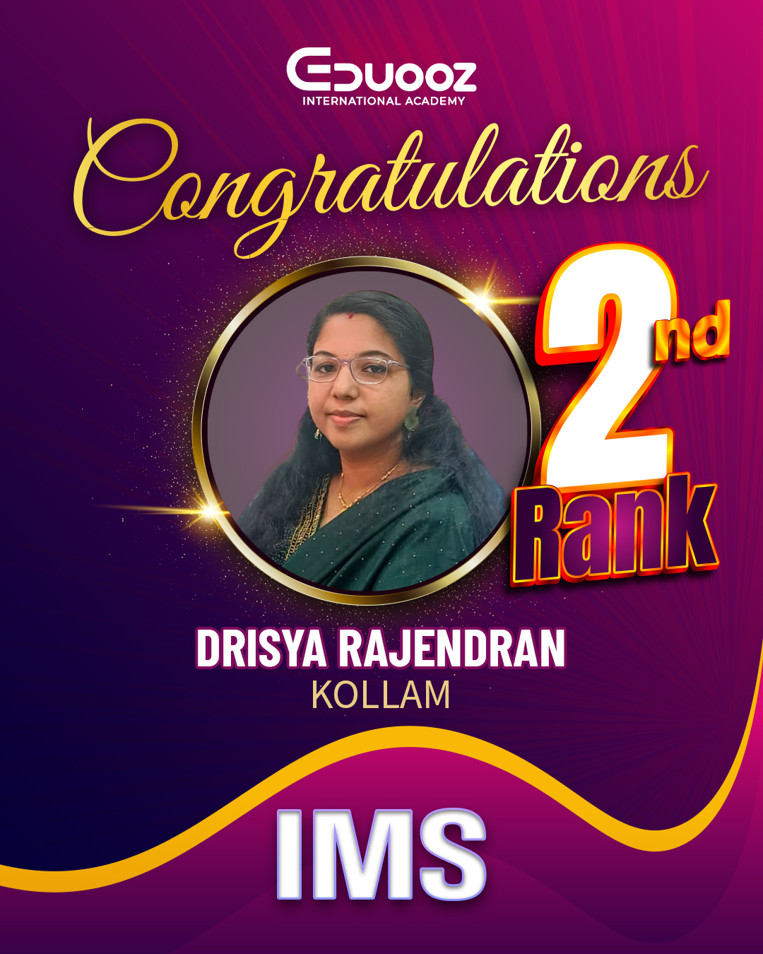 Rank holder portrait: 2 Drisya Rajendran.jpg